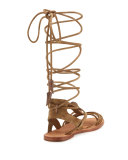 Peace Suede Gladiator Sandal, Wilde Sand
