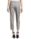 Cropped Flannel Pants, Stone