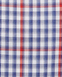 Check with Windowpane Dress Shirt, Navy/Red