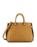 Boulevard 28 Ostrich Tote Bag, Camel