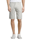 Linen-Blend Chino Shorts, White Sand