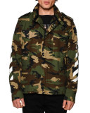 M65 Camo-Print Zip Jacket, White