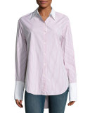 Essex Striped Shirt with Contrast Trim