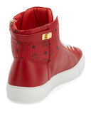 Collection Leather High-Top Sneaker