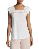 Saqui Embroidered-Lace Top