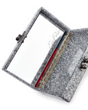 Jean Lone Star Clutch Bag, Silver