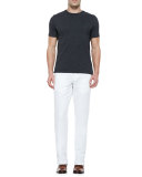Chinolino Cotton/Linen Trousers, White 
