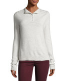 Charley Henley Sweater, Ivory Melange