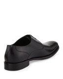 Calf Leather Dress Lace-Up Derby, Black