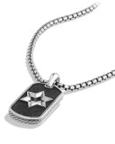 Star of David Tag Chain Necklace