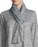 Brushed Sweater-Knit Scarf
