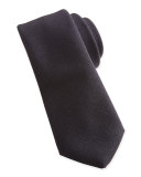 Woven Wool Tie, Black 