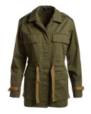 Thornwood Washed Chino Coat, Green