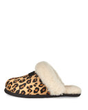 Scuffette II Calf-Hair Slipper, Chestnut Leopard