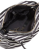 stevie leather-trim nylon baby bag