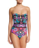 Bali Batik Seductress Printed One-Piece Swimsuit
