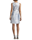 Print Cocktail Dress, Mint/Multi