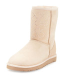 Classic Short Crystal Suede Boot