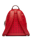 Stark Men's Stud Medium Backpack, Ruby Red