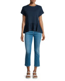 The Ruffle Short-Sleeve Tee