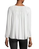 Heidi Embellished Silk Blouse