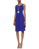 Organic Cotton/Hemp Twist Sleeveless Dress, Plus Size 