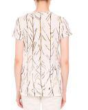 Vine-Print Crewneck Tee, White