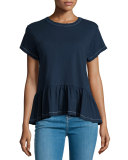 The Ruffle Short-Sleeve Tee