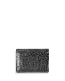 Alligator Card Case, Black