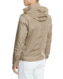 Hooded Wind-Resistant Jacket, Sand