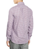 Basic-Fit Check Sport Shirt, Red
