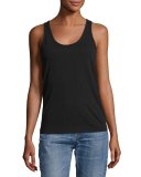 The Scoop-Neck Tank Top, Black