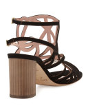 estrella strappy city sandal, black