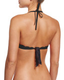 Reversible Seamless Scalloped Swim Top