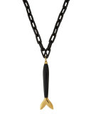 Large Fish Link Necklace