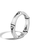 Bamboo Sterling Silver Ring, Size 7