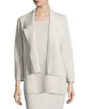 Washable Wool Short Boxy Jacket