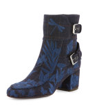 Babacar Embroidered Buckle 50mm Bootie