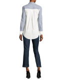 Gia Mid-Rise Crop Flare-Leg Jeans