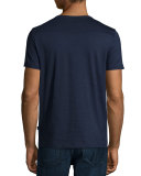 Short-Sleeve V-Neck T-Shirt, Navy