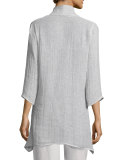 Crinkled Gauze Jacket, Cloud