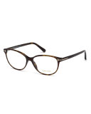 Cat-Eye Optical Frames, Brown Havana