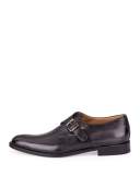 Classic Roccia Monk-Strap Shoe, Black