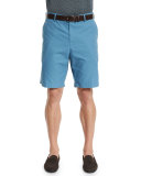 Lightweight Twill Shorts, Dark Blue