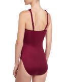 Giselle Strappy High-Neck One-Piece Swimsuit