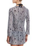 Buzios Chain-Print Tunic Coverup