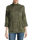 Ceri Twill Utility Jacket, Olive