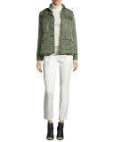 Vanner Slim Ankle Pants, New Ivory
