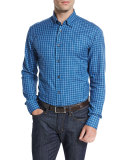 Check Sport Shirt, Blue