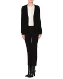 Button-Front Slim-Fit Cardigan, Black